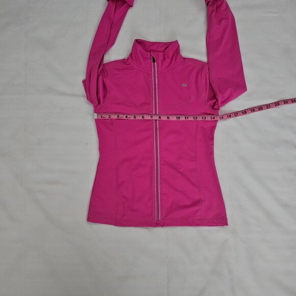 Gap Fit DRY Girls Happy Pink Activewear Full Zip Running Track Jacket Size Large - Picture 11 of 16